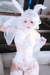 Hinajiao-NO.036 กระต่ายน้อยสีขาว 