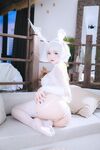 Hinajiao-NO.036 กระต่ายน้อยสีขาว 