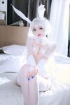 Hinajiao-NO.036 กระต่ายน้อยสีขาว 
