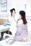 Hideto.com Doubanjiang 간호사 두 사람이 서로 섹스를하고 매우 유혹적이며 거의 알몸이며 약간 새는 전복, 털이 많은 머리카락