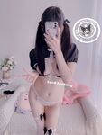 Gadis comel dengan ekor kuda berkembar Nikaido (Za Eiko) - NO.030 Jubah kulit hitam dengan mutiara 