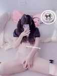 Gadis comel dengan ekor kuda berkembar Nikaido (Za Eiko) - NO.030 Jubah kulit hitam dengan mutiara 