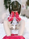 Inosenteng maliit na cutie [Eat Yaoyao] Maputi at malambot na lolita ang katawan, mabilog at cute na pink na puki, sobrang slutty sa murang edad, cute at contrasting