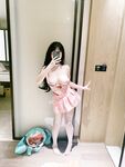 極品呆萌美少女【獃獃醬】超極品身材白虎嫩穴又粉又嫩又緊 誘人小白兔晃動惹人眼 做爸爸的小母狗