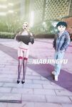The top cuckold Twitter human high-quality promiscuous couple [Little Whale] privately filmed, Ziwei exposed in front of the waiter in the open-air restaurant bar, PUA entered the men's toilet while walking the dog from behind, the whole process was h
