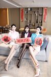 Xiuren.com, 세 명의 소녀 Lu Xuanxuan, Tang Anqi 및 An Ran이 새해를 축하하기 위해 공동 제작