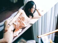 Babala ng paputok na high-energy! Mas pambabae kaysa sa mga babae, ang tunay na TS girl [Orange Sweetheart TS is so energetic and beautiful] privately photographed, her sex skills are both salty and sweet, ang kanyang oral skills ay top-notch at siya ang 