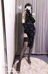 推特新星網紅『小青茗』極品新作-黑絲旗袍