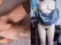 被封已退圈！推特幾十萬粉攝影大咖【Leo-Chen】絕頂啪啪篇，各種露臉美模小姐姐極限露出調教完被肏的樣子
