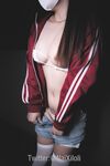 Roe Deer Rice (Roe Deer Rice) Double Ponytail White Silk JK Outdoor