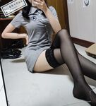 Gadis sekolah yang seksi dan tulen [Tangtang tidak mahu bangun] Penggambaran peribadi seksi dalam pakaian kelabu