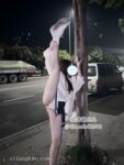 大长腿小仙女小姐姐〖甜丝丝〗一字马露出啪啪舞蹈生的柔韧性就是好，被金主爸爸调教成母狗！