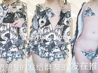 推特13万粉萝莉风coser可盐可甜TS娘【小舞酱】露脸私拍，嗲声嗲气3P前后夹击直男最爱