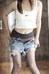 Douyu ASMR female anchor [Little Witch Luna] Luna de denim panties