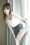 Douyu ASMR female anchor [Little Witch Luna] Luna de denim panties