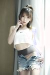 Douyu ASMR female anchor [Little Witch Luna] Luna de denim panties