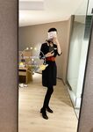 Twitter China Eastern Airlines flight attendant's best stewardess [Bean Niwan] Welfare private photoshoot, footjob and sex, the goddess is really horny, 170 perfect long legs and gun mount