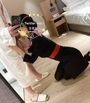 Twitter China Eastern Airlines flight attendant's best stewardess [Bean Niwan] Welfare private photoshoot, footjob and sex, the goddess is really horny, 170 perfect long legs and gun mount