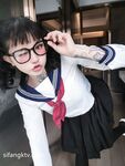 露脸才是王道！颜值巅峰白富美火爆推特网红【Sexychloe】福利，各种调教啪啪，阴环全身纹野性十足