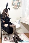 推特可欲可甜絕粉福利姬【仙仙桃】收費作品，黑絲高跟兔耳朵，珍珠鏈內內紫薇高潮噴水大量