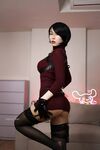 외모와 핫한 코저 'meriol_chan'은 대규모 개인 사진에서 그녀의 얼굴을 보여줍니다. 그녀의 검은 얼굴은 시각 효과로 가득 차 있습니다.