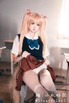 Ang seksi na dyosa na may celebrity appearance na "Little Gift is so sleepy @SleeppyLee1" Beautiful private photo shoot - [Ghost Father] Qiuyue Aili