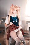 Ang seksi na dyosa na may celebrity appearance na "Little Gift is so sleepy @SleeppyLee1" Beautiful private photo shoot - [Ghost Father] Qiuyue Aili