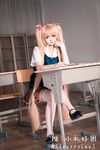 Ang seksi na dyosa na may celebrity appearance na "Little Gift is so sleepy @SleeppyLee1" Beautiful private photo shoot - [Ghost Father] Qiuyue Aili