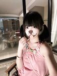 Ang cute na little loli bitch cute girl na "Milk Sauce" ay gustong humiga sa baso at sinigawan ng kanyang daddy
