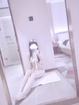 清纯白嫩小母狗学妹『辞安』白虎当然要配白丝啦，好喜欢被鸡巴插入的感觉，想当哥哥的炮架被哥哥抱起来操