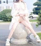 ロリ露出、ザイザイ、白くて細くて可愛いロリ露出プレイ
