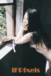 露出人体写真，【iFPixels】修长模特嫩白身体