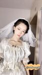 04年清纯露脸小姐姐【胡椒籽】最新9月定制-婚纱