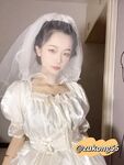 04年清纯露脸小姐姐【胡椒籽】最新9月定制-婚纱