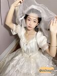 04年清纯露脸小姐姐【胡椒籽】最新9月定制-婚纱