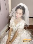 04年清纯露脸小姐姐【胡椒籽】最新9月定制-婚纱
