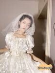 04年清纯露脸小姐姐【胡椒籽】最新9月定制-婚纱