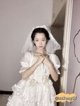 04年清纯露脸小姐姐【胡椒籽】最新9月定制-婚纱