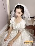 04年清纯露脸小姐姐【胡椒籽】最新9月定制-婚纱