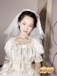 04年清纯露脸小姐姐【胡椒籽】最新9月定制-婚纱