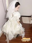 04年清纯露脸小姐姐【胡椒籽】最新9月定制-婚纱