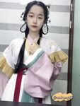 The innocent young lady showing her face in 2004 [Pepper Seed] latest customization for September - Hanfu