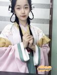 The innocent young lady showing her face in 2004 [Pepper Seed] latest customization for September - Hanfu