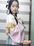 The innocent young lady showing her face in 2004 [Pepper Seed] latest customization for September - Hanfu