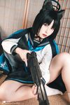 Ang pinakamainit na two-dimensional [浵卡ToKar] Busty Taiwanese girl Cos Elaine Qiao exquisite private photo set, tatlong punto ng puki ang nalantad, maid service, semen extraction, black stockings, footjob (1)