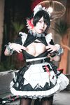 劲爆二次元【浵卡ToKar】爆乳台妹Cos艾莲•乔精美私拍套图掰穴三点全露女仆侍奉榨精黑丝淫液足交(2)