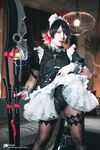 劲爆二次元【浵卡ToKar】爆乳台妹Cos艾莲•乔精美私拍套图掰穴三点全露女仆侍奉榨精黑丝淫液足交(2)