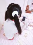 청순한 꼬리가 달린 인간형 암캐 "에로틱 꼬마 요정"복지 개인 사진 - 로리 체육복 zip