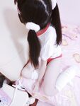 청순한 꼬리가 달린 인간형 암캐 "에로틱 꼬마 요정"복지 개인 사진 - 로리 체육복 zip