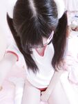 청순한 꼬리가 달린 인간형 암캐 "에로틱 꼬마 요정"복지 개인 사진 - 로리 체육복 zip
